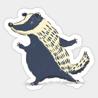 Groovy Old Badger Sticker